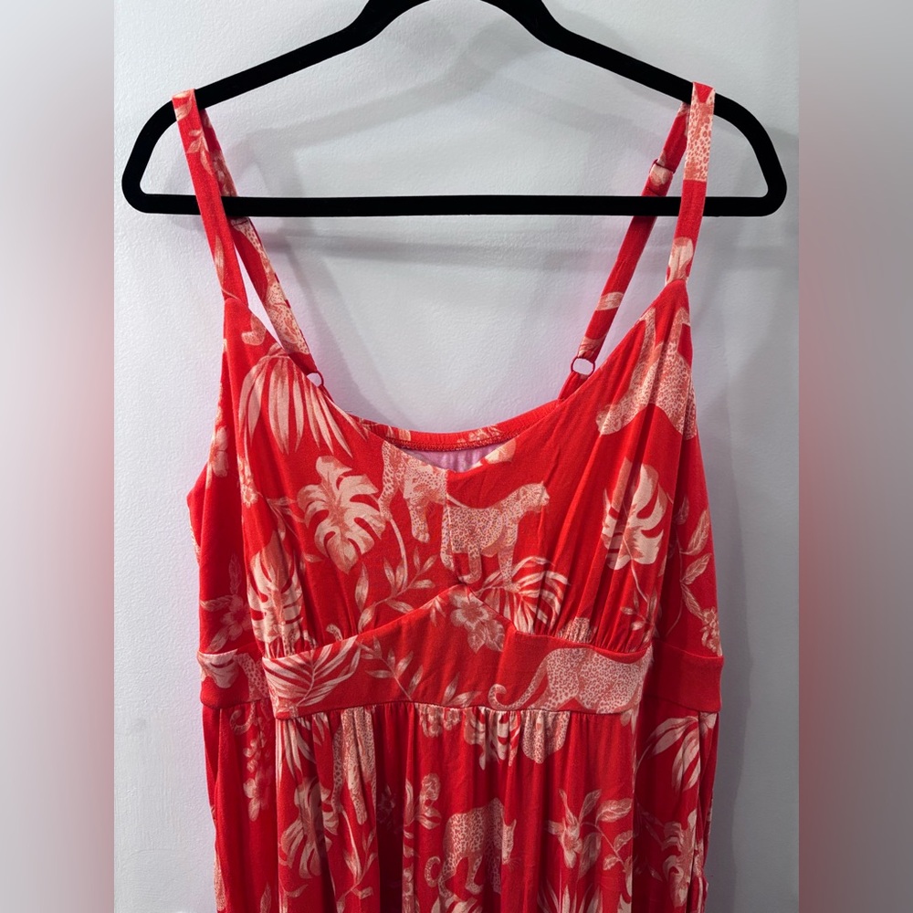 Burnt Orange Cheetah Print Summer Dress - Picture 7 of 7